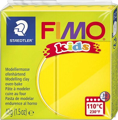 Fimo - Ler Til Ovn - Kids - Gul - 42 G