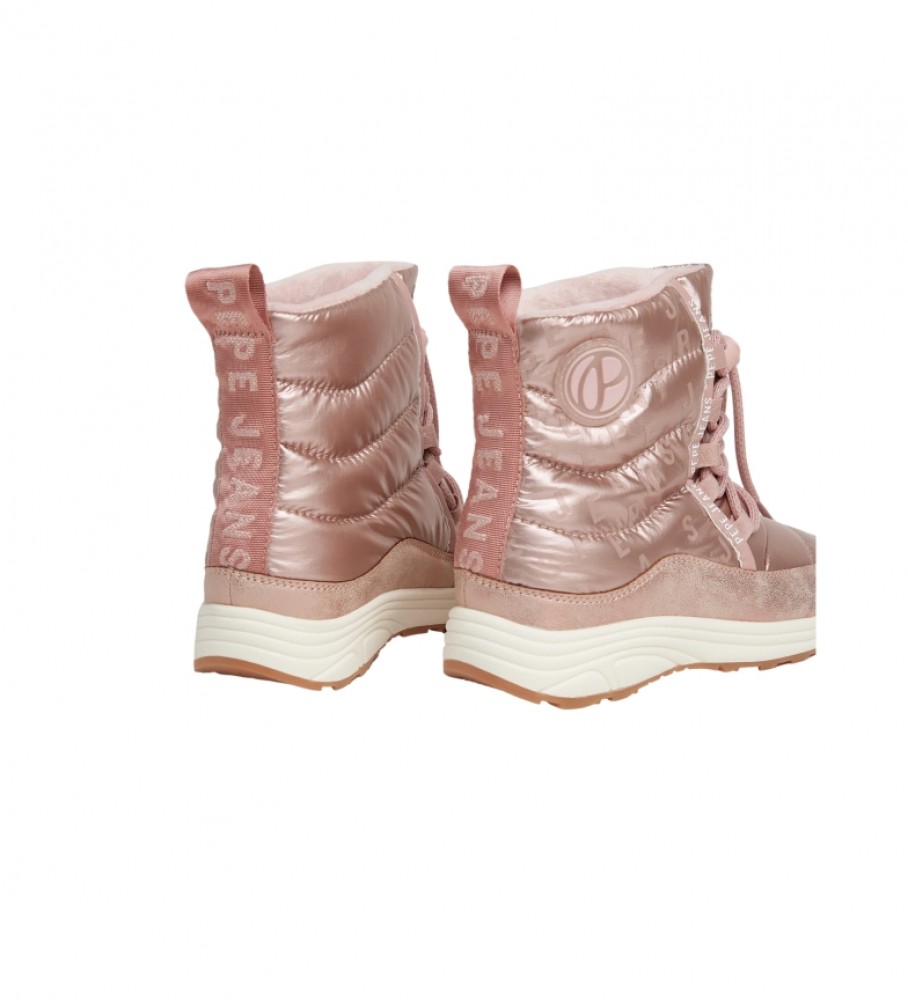 Botas de cano curto Jarvis Trace rosa da Pepe Jeans