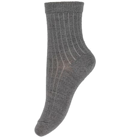 MP Socken - Wolle - Graumeliert