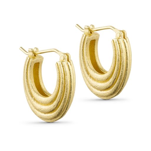 Pure By Nat Belis Øreringe, Goldplated