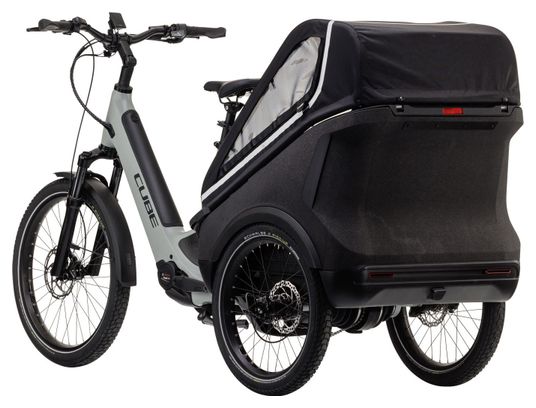 Vélo Cargo Triporteur Électrique Cube Trike Family Hybrid 750 Enviolo Cargo 750 Wh 24/20'' Gris Vert Swamp