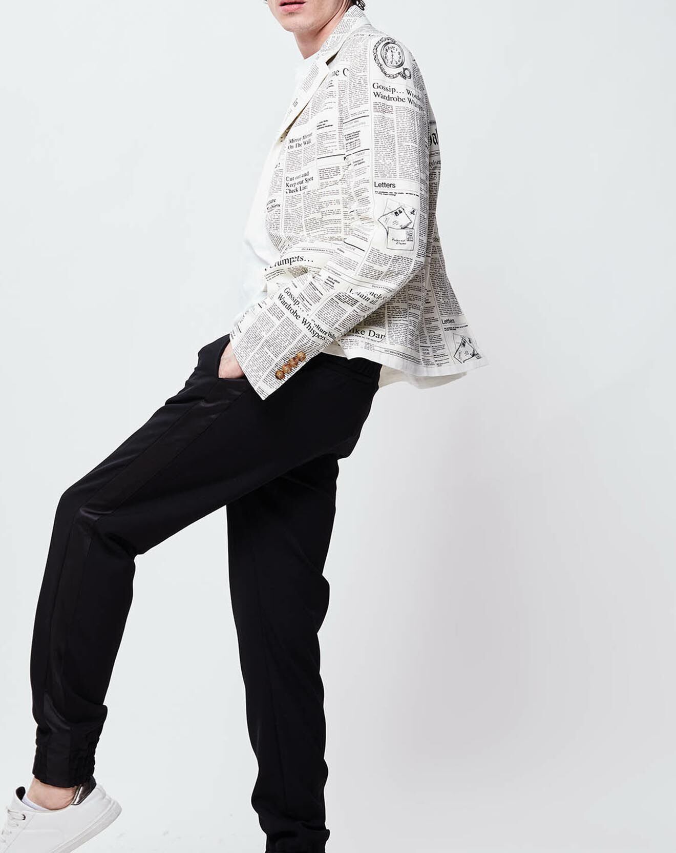 John Galliano Veste en Lin & Soie Ludo blanche