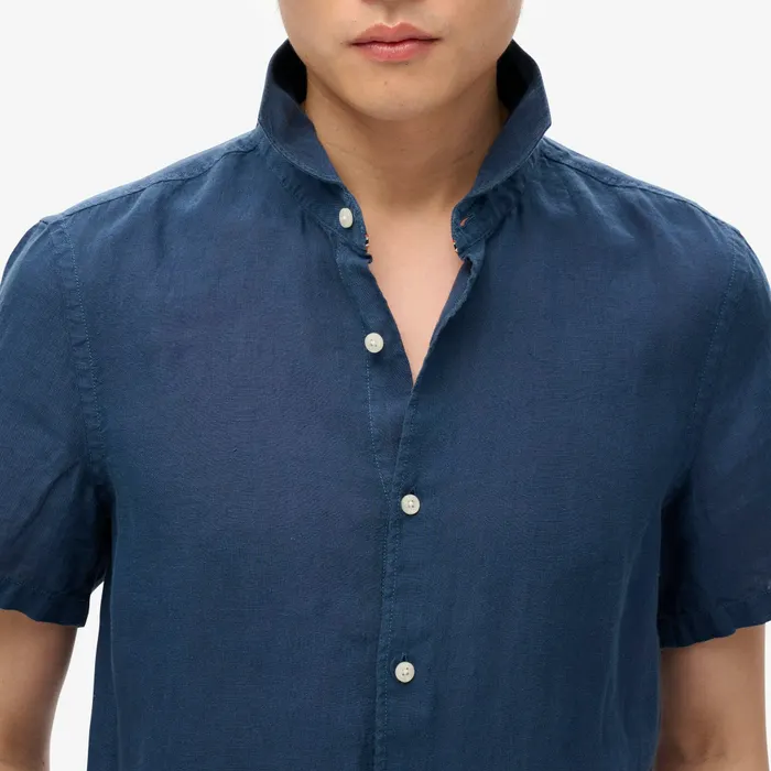 Superdry Vacation Linen SS Overhemd Heren