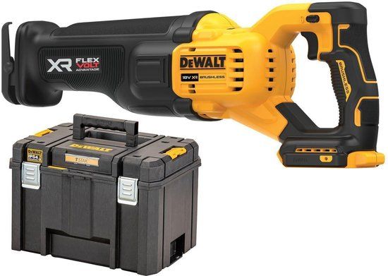 DeWALT DCS386NT 18V FlexVolt Advantage Li-ion accu reciprozaag body in TSTAK