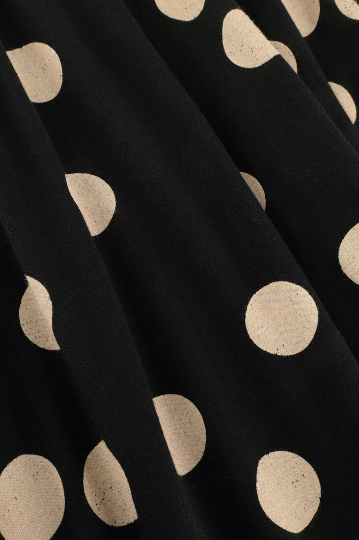 10DAYS zwarte 10days midirok skirt polka dot