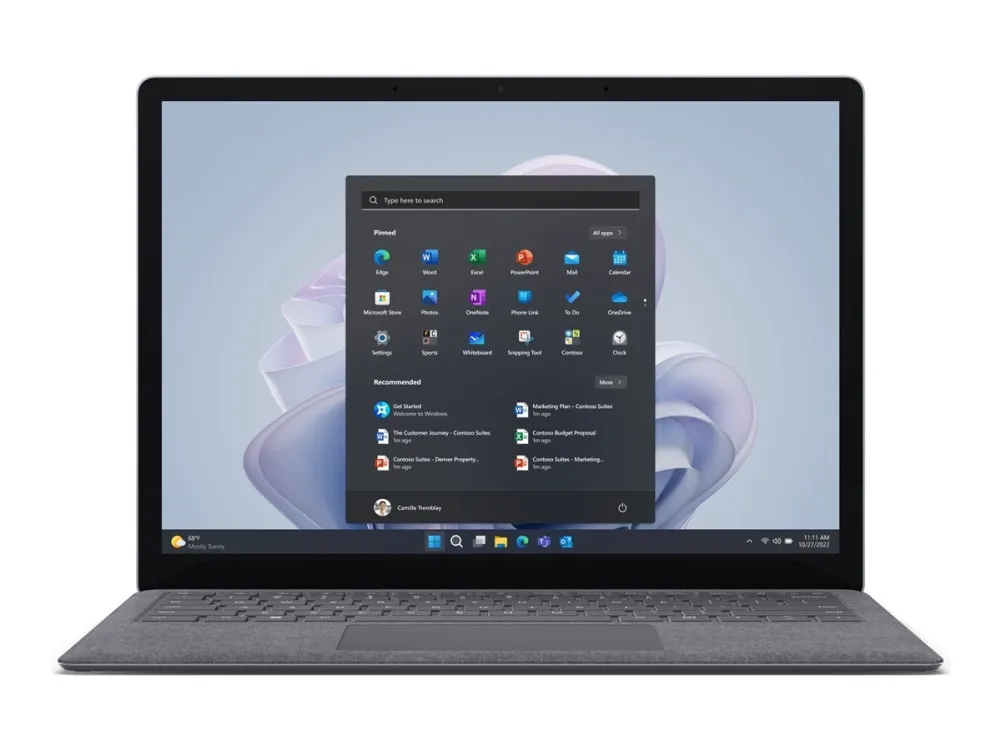 [OUTLET] - Microsoft Surface Laptop 5 for Business - Intel Core i7 - 1265U / op til 4.8 GHz - Evo - Win 11 Pro - Intel Iris Xe Graphics - 16 GB RAM - 512 GB SSD - 15