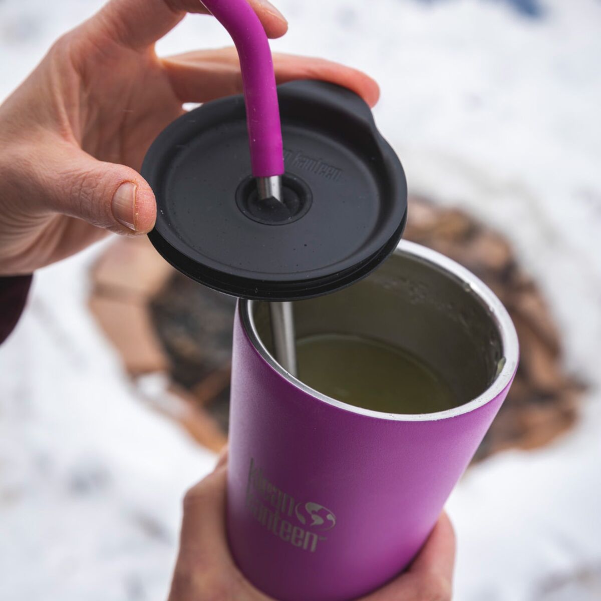 Termoskopp med sugerørslokk 473 ml, Berry Bright