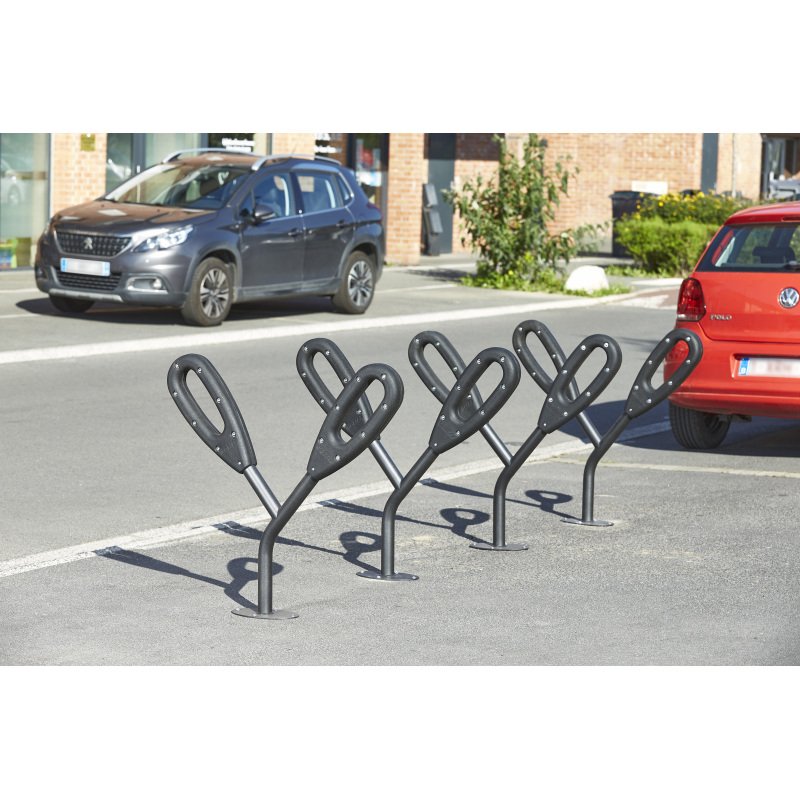 Poteau range 2 vélos papillon