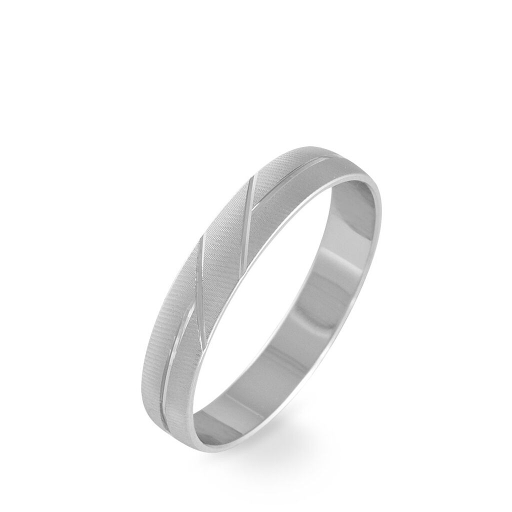 Alliance Mercure Ruban Plat Or Blanc