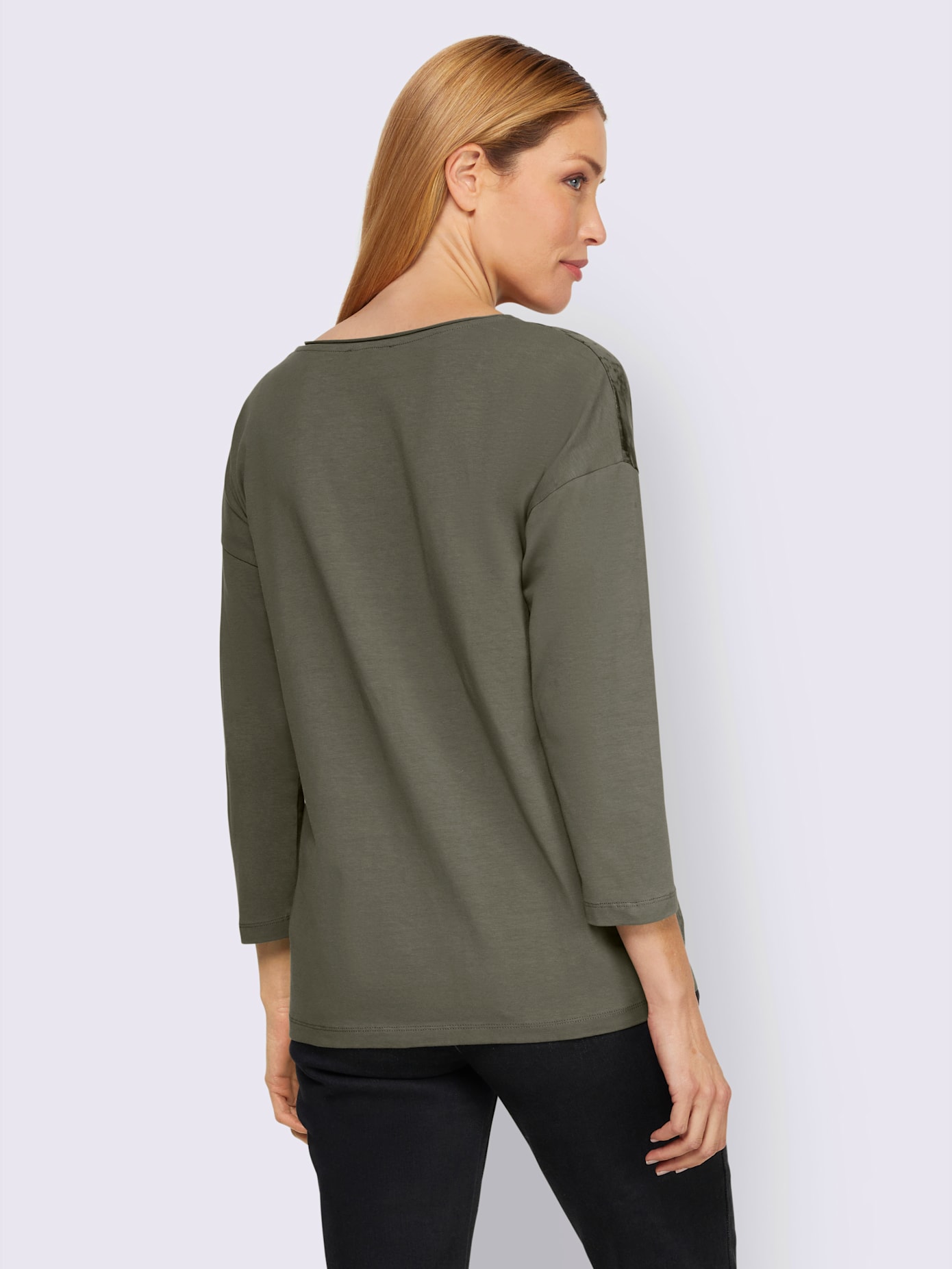 T-shirt imprimé feuille brillant