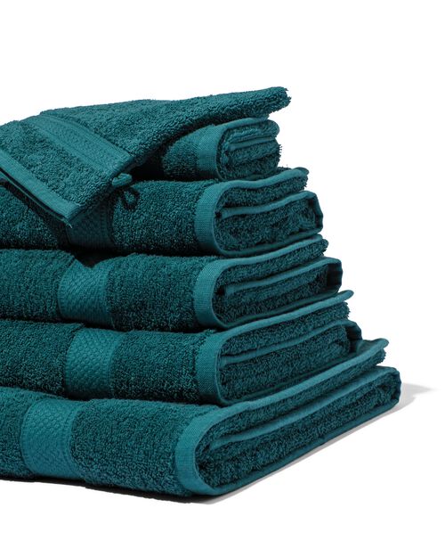 serviettes de bain - qualité supérieure vert foncé