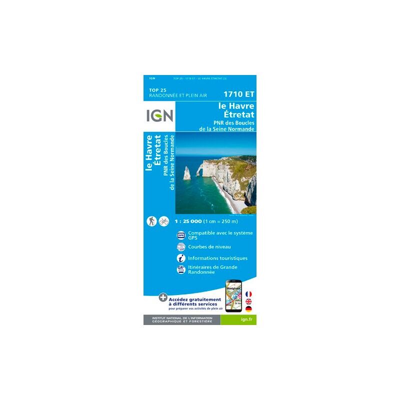 Le Havre / Étretat / Pnr Des Boucles De La Seine Normande - Carte topographique