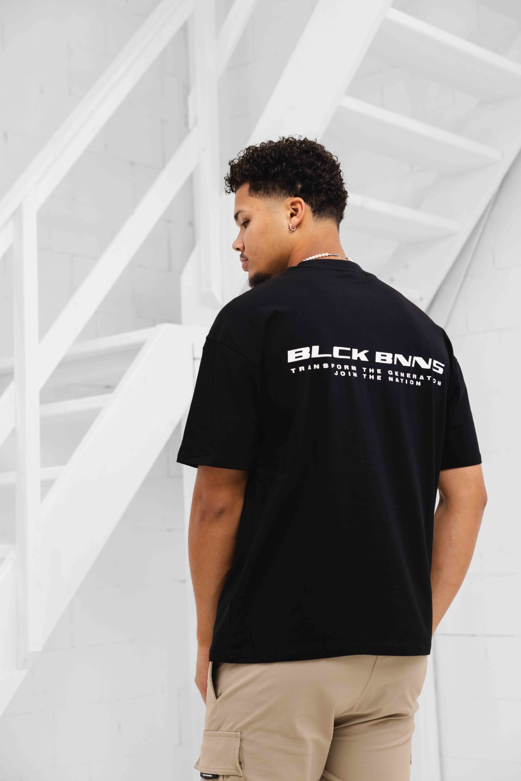 Black Bananas Nation T-Shirt Heren Zwart