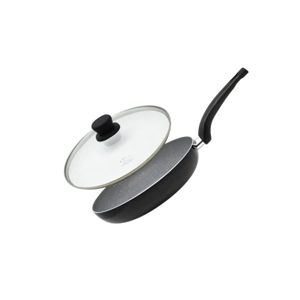 Poêle à frire en aluminium avec couvercle en verre de 24 cm Dolomit El