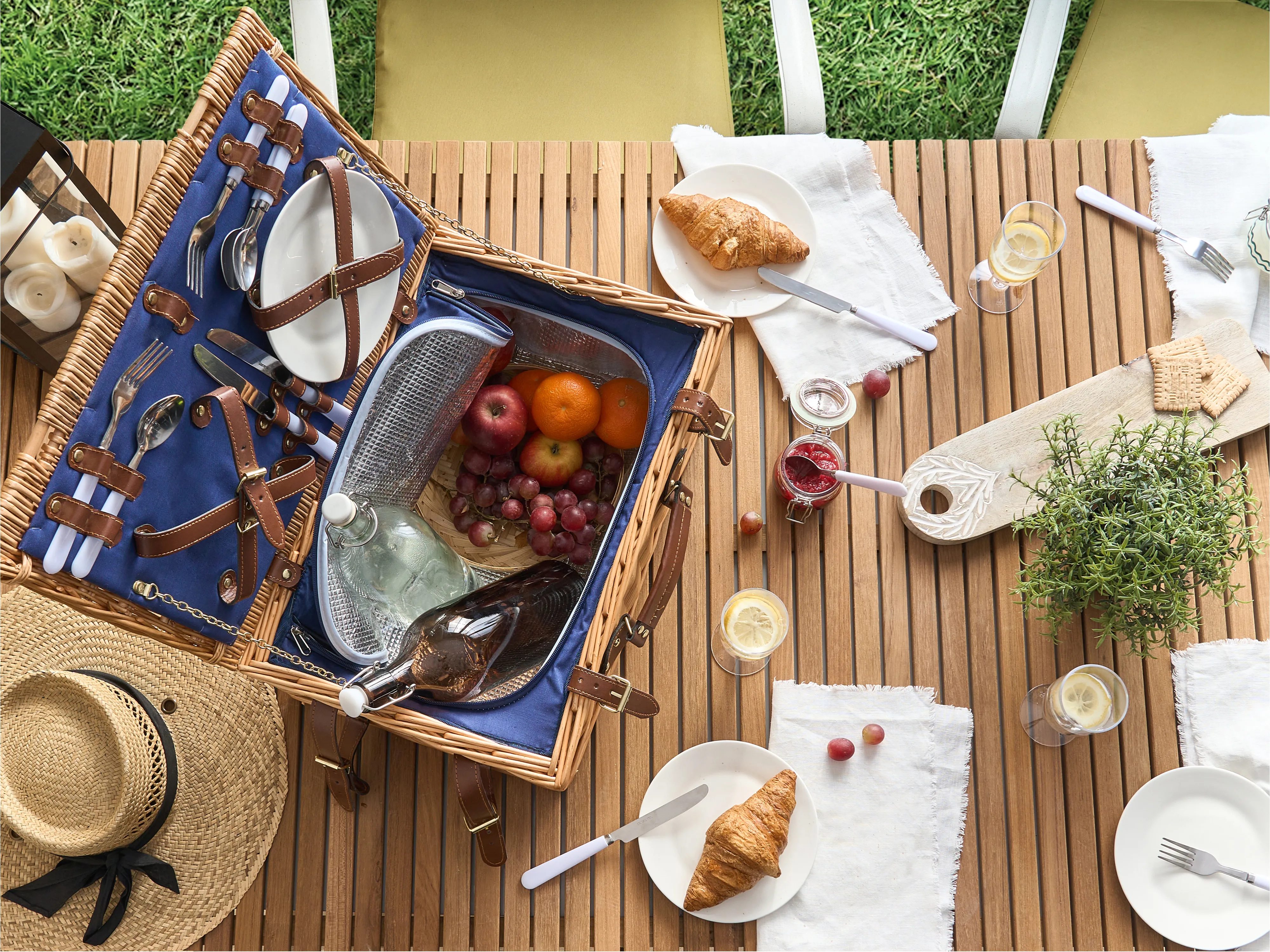 Picknickmand CREPES Hout Bruin