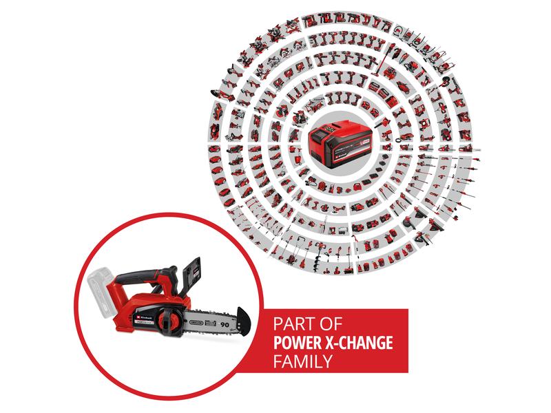Einhell Professional Akku-Kettensäge FORTEXXA 18/20 TH Solo Einhandsäge mit ergonomischem Griff