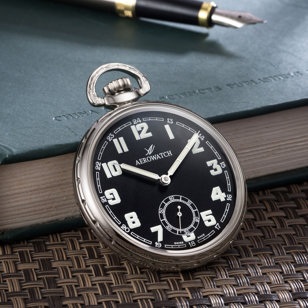 Aerowatch Taschenuhr Lépine Mechanical Traditional
