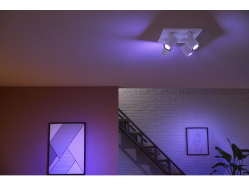 Philips Hue White & Color Ambiance Argenta 4er-Spot Weiss Licht in allen Farben
