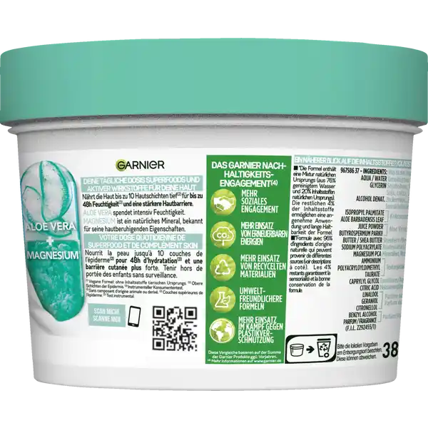 Body Superfood Körperpflege 48 h beruhigende Creme