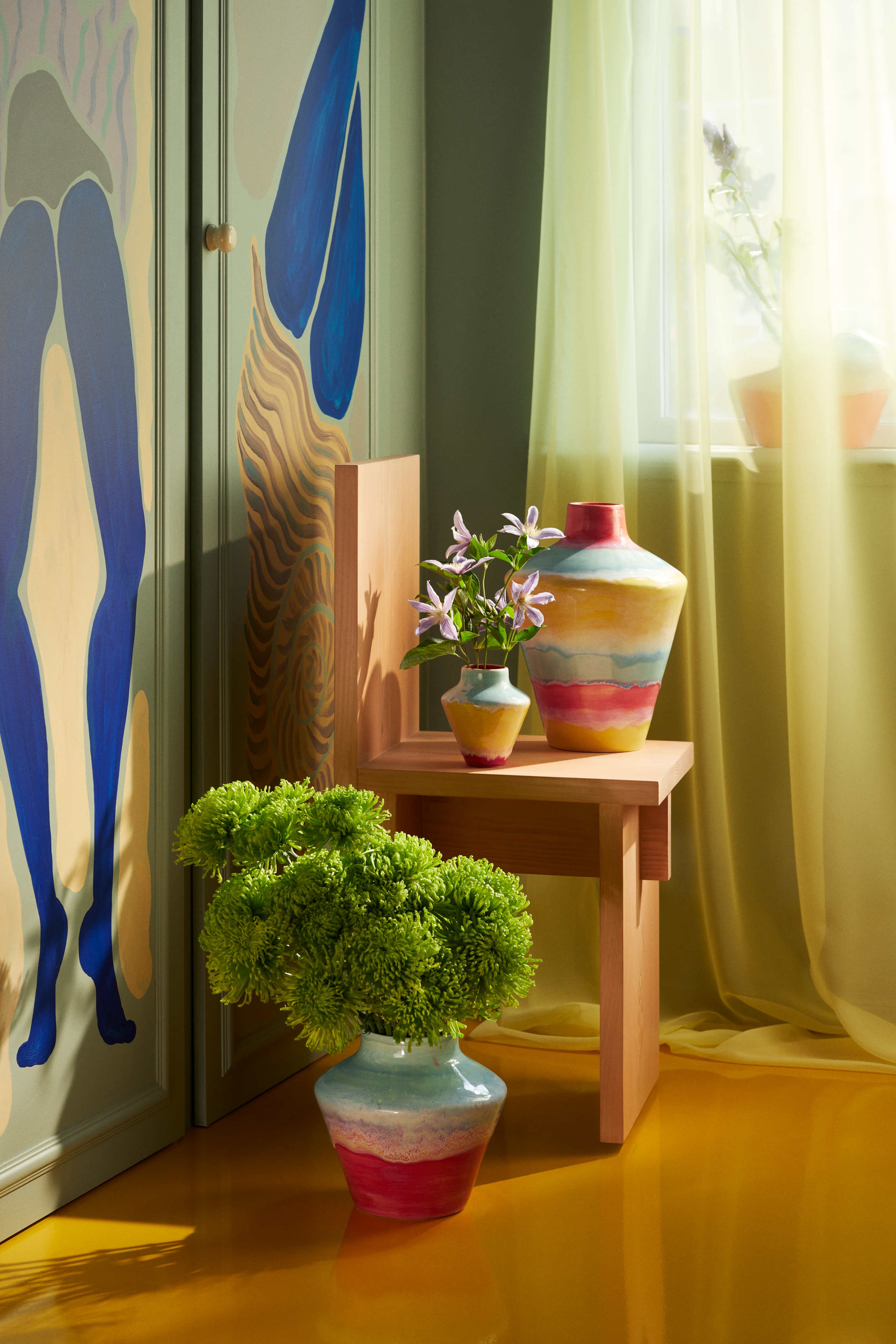 Kähler  Poppery vase med æble - H32 cm.
