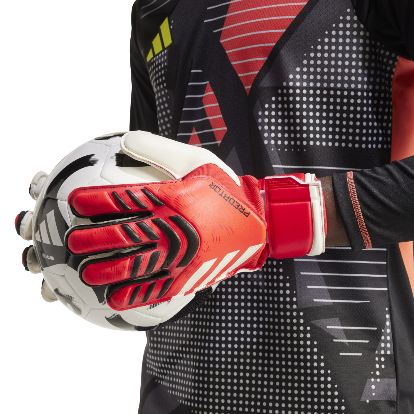 Adidas Predator Match Keepershandschoenen Rood Wit Zwart