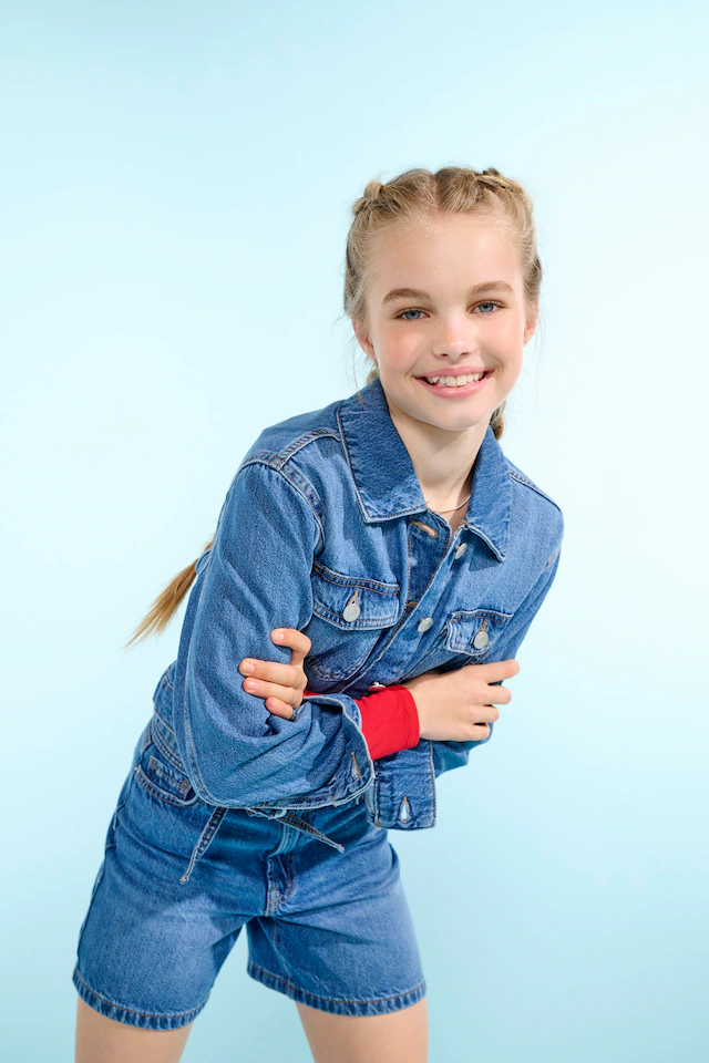KIDS ONLY Jeansjacke »KOGLUMI LS JACKET DNM PIM NOOS« kurz, in klassischer Form