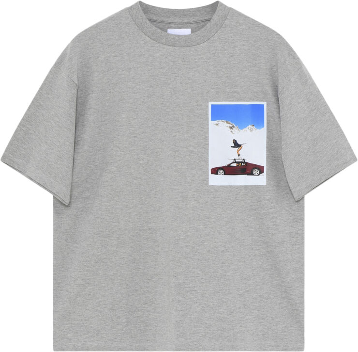 2NDDAY 2ND Arale TT - Midweight Jersey Light grey melange