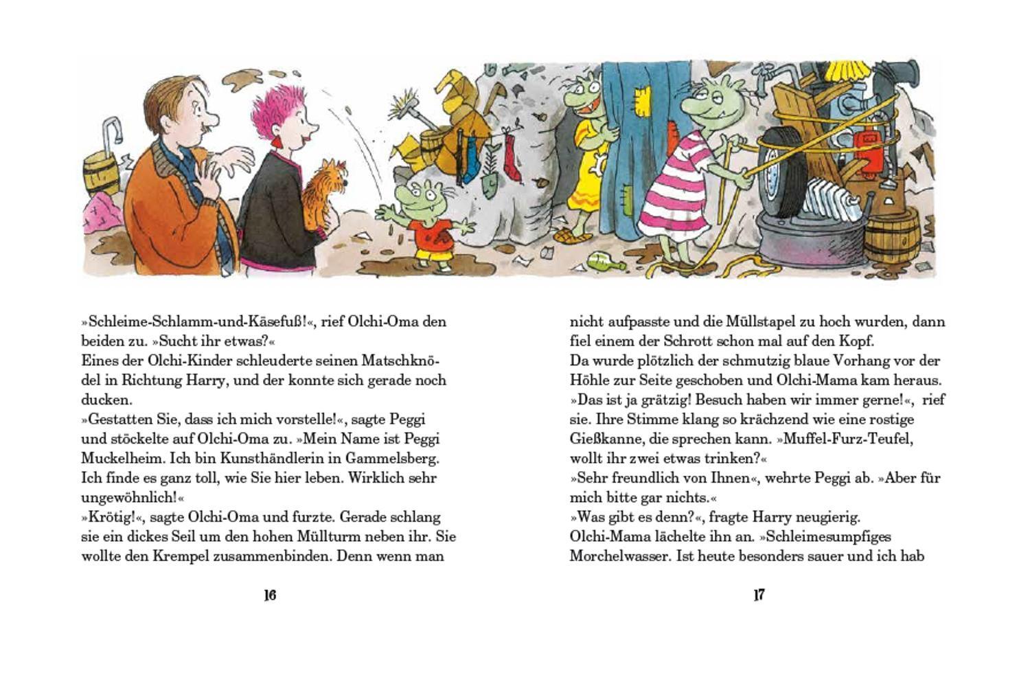 Die Olchis fliegen zum Mond / Die Olchis-Kinderroman Bd.2
