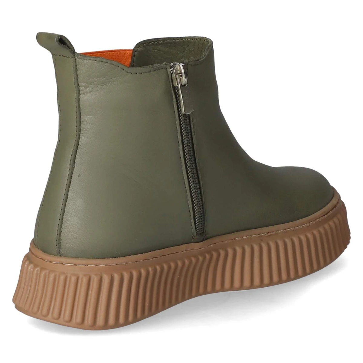 Andrea ContiChelsea Boots - oliv/orange