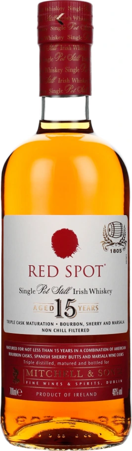 MITCHELL & SON RED SPOT 15 YEARS SINGLE POT STILL 70CL