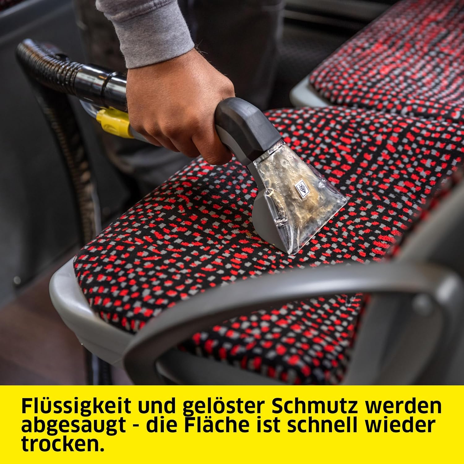 Kärcher Waschsauger Puzzi 8/1, leistungsstark, für die Reinigung von Polstern, Fleckentfernung auf textilen Flächen, inkl. ergonomischer, kurzer Polsterdüse