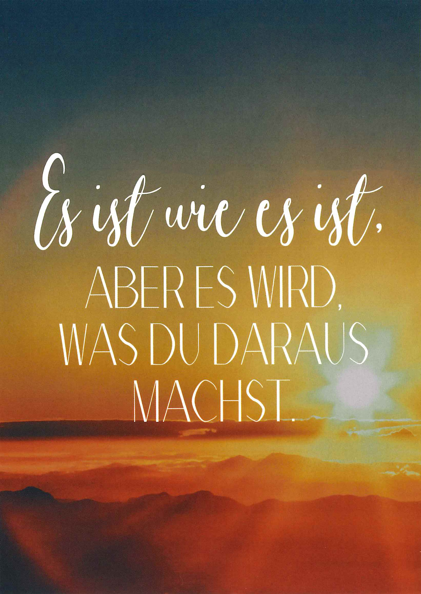 Postkarte 'Es ist wie es ist aber' günstig bestellen