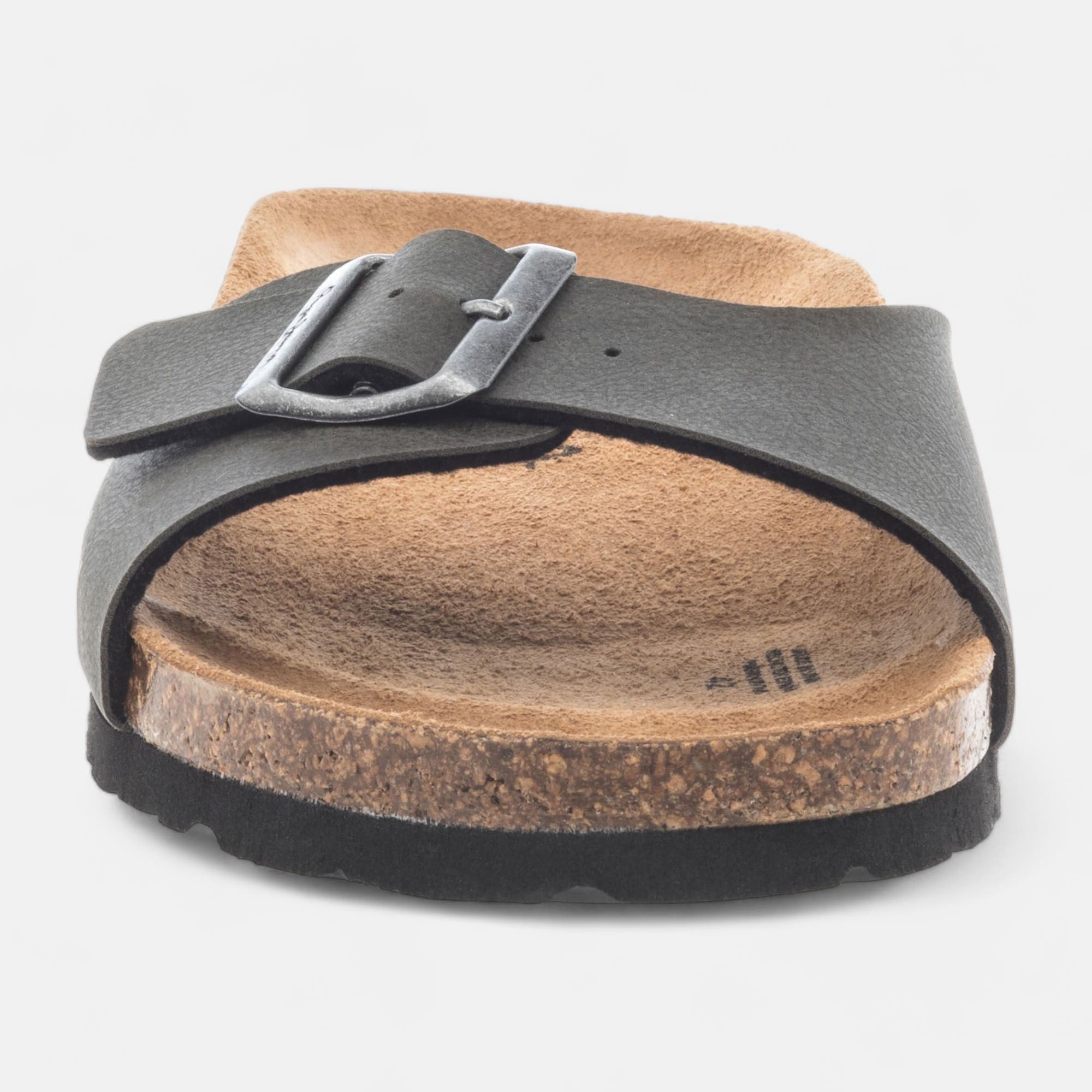 Mules semelle liège Homme kaki