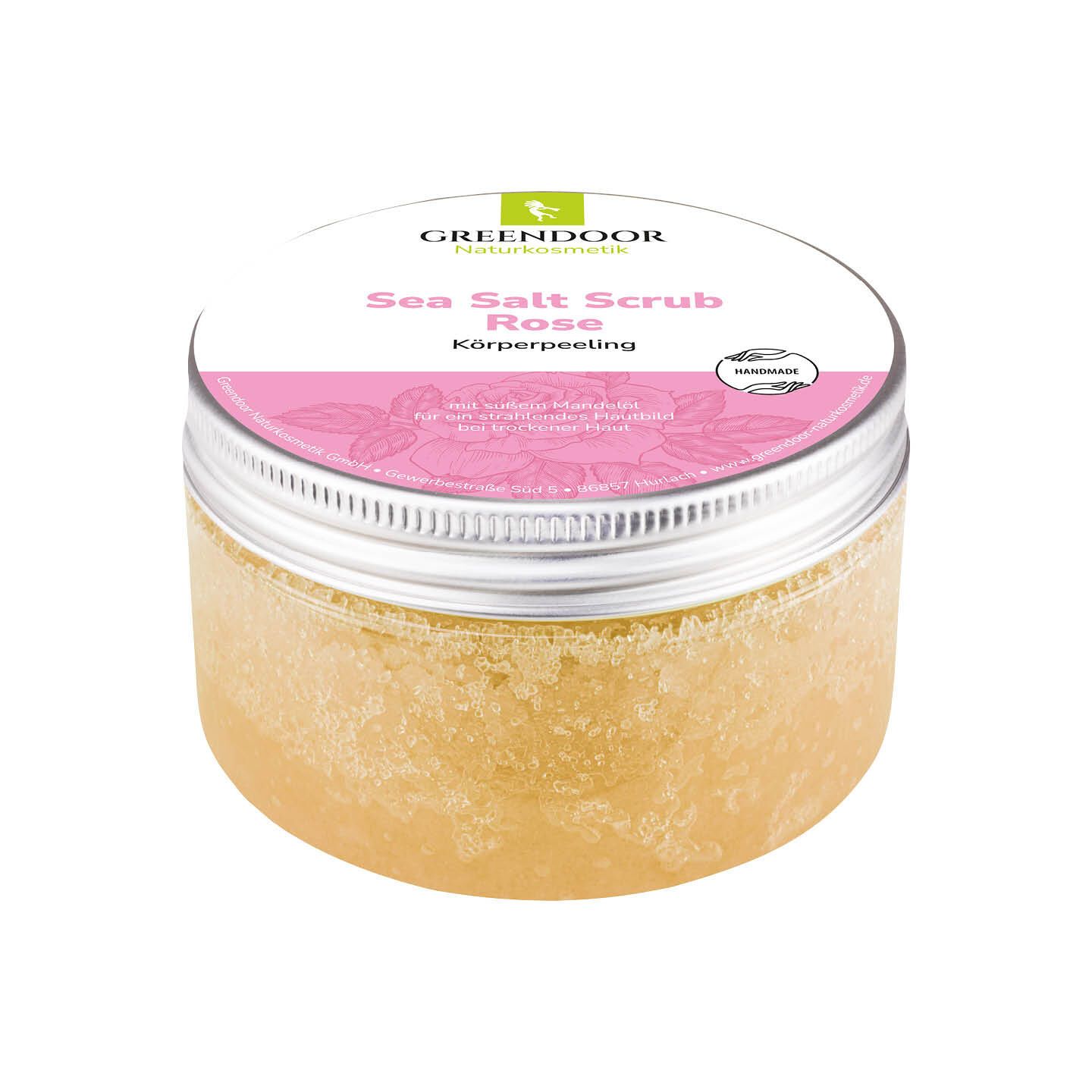 GREENDOOR Sea Salt Scrub Rose