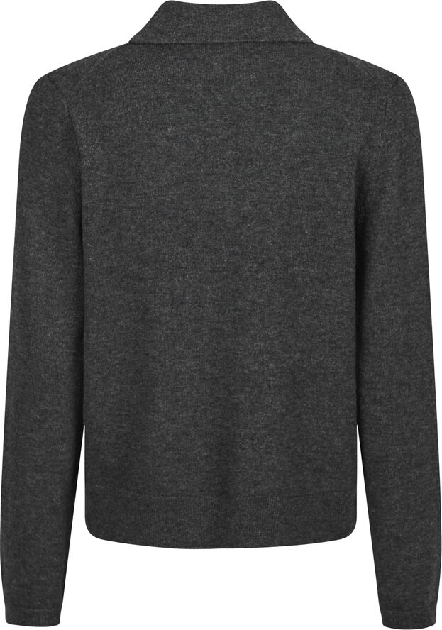 Neo Noir Genea Knit Polo Blouse Antracit