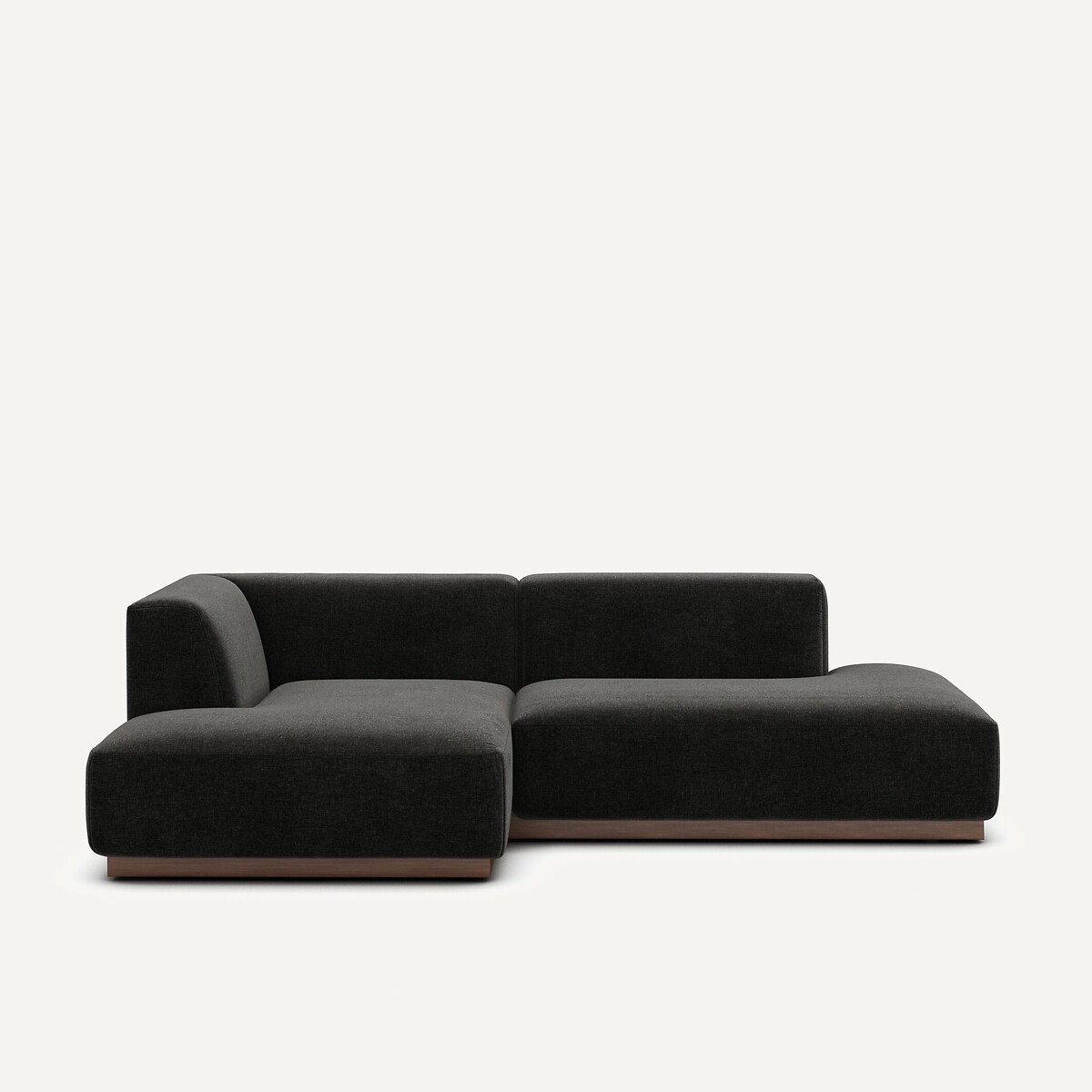 AM.PM<br>Sofá de canto esquerdo em veludo chenille, Jacopo