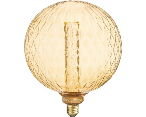 LED globelamp G200 E27/2,5W goud 125 lm 2000K homelight 820 Mirage