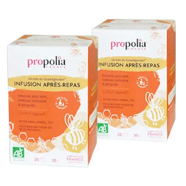 Propolia Infusion Orgânico Pós-Refeição - Pacote com 2 x 20 sachês