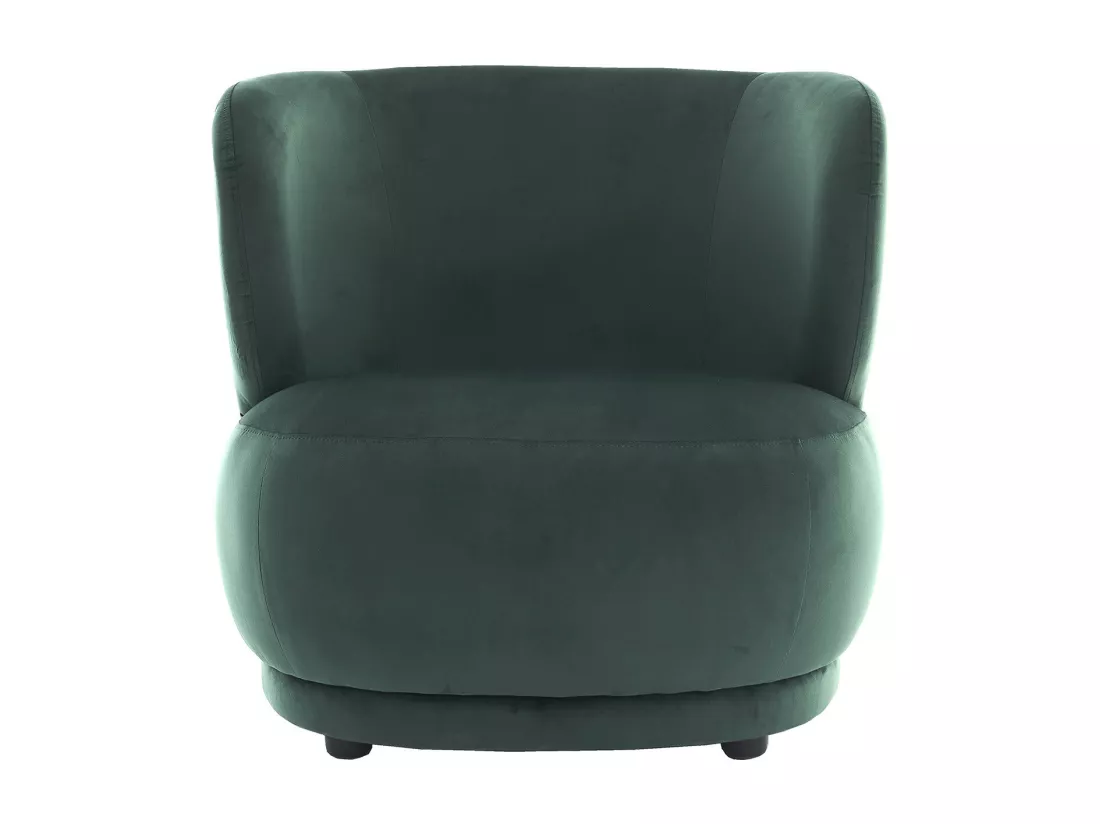 Fauteuil en velours vert - Ester