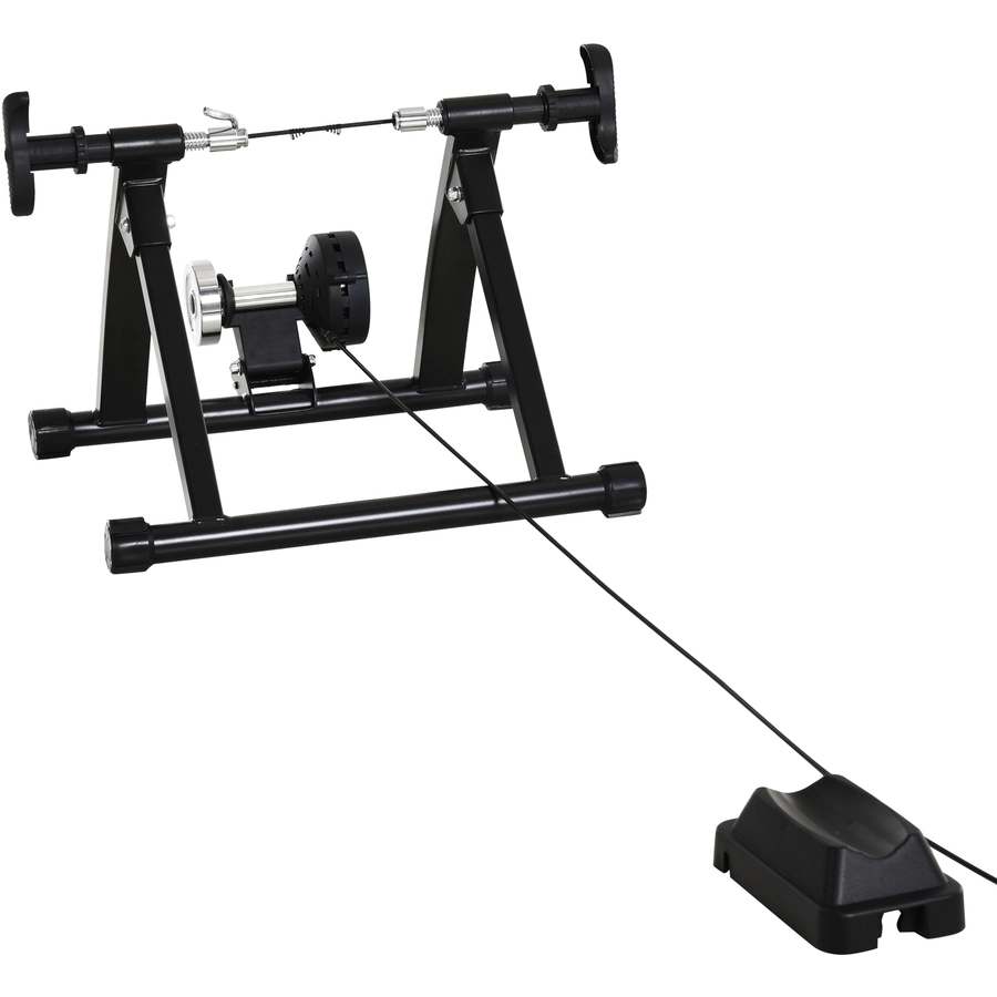 HOMCOM Rollentrainer mit Magnetbremse schwarz, silber