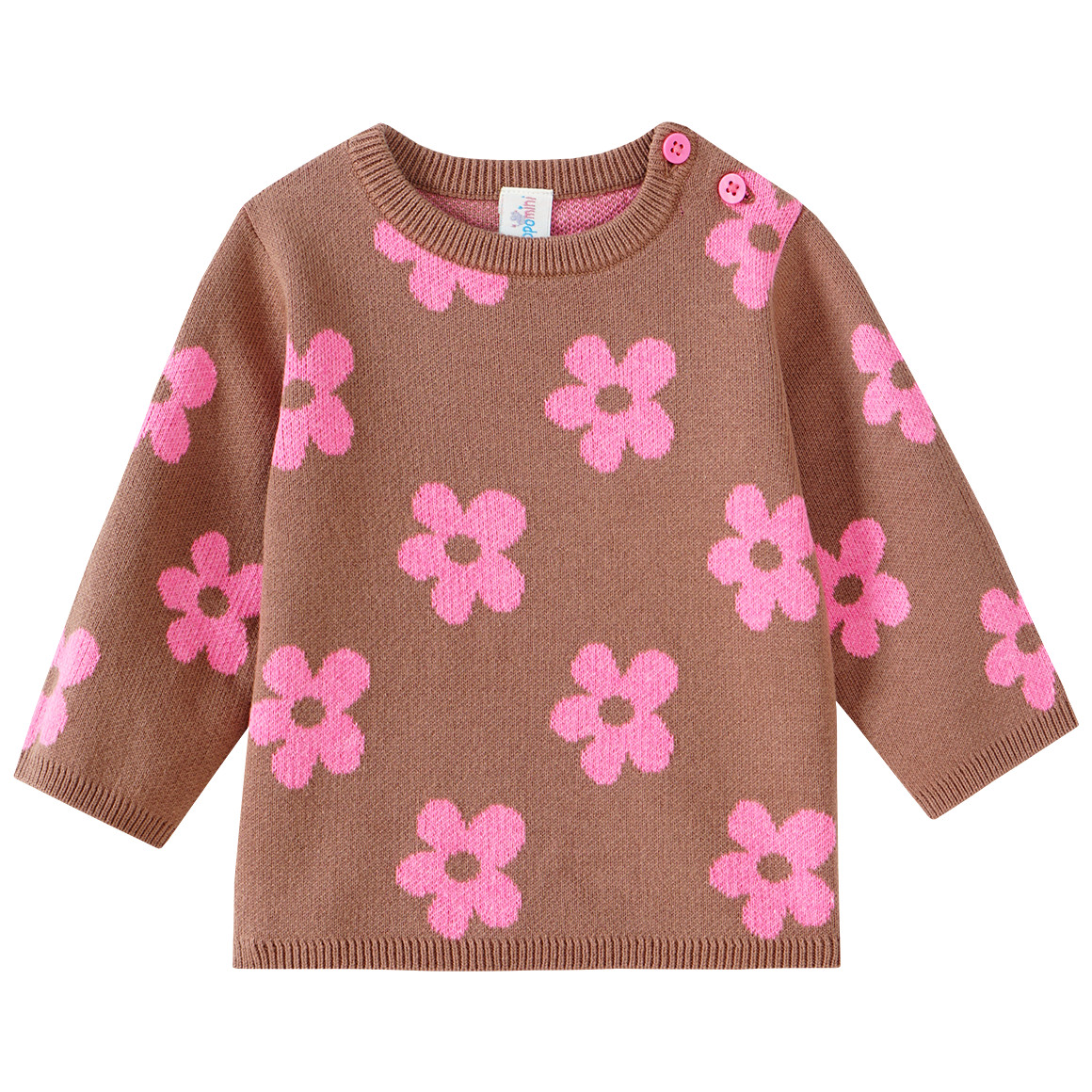 Topomini Newborn Strickpullover und Strickhose im Set hellbraun