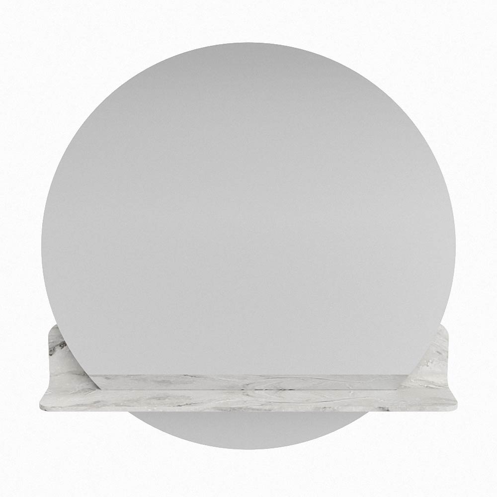 Mondiaz Spot spiegel rond Ø70cm met planchet glace