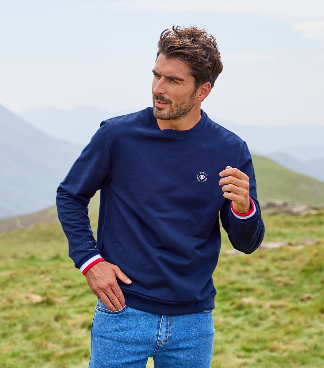 Sweat Homme Supporter Marine - Blason