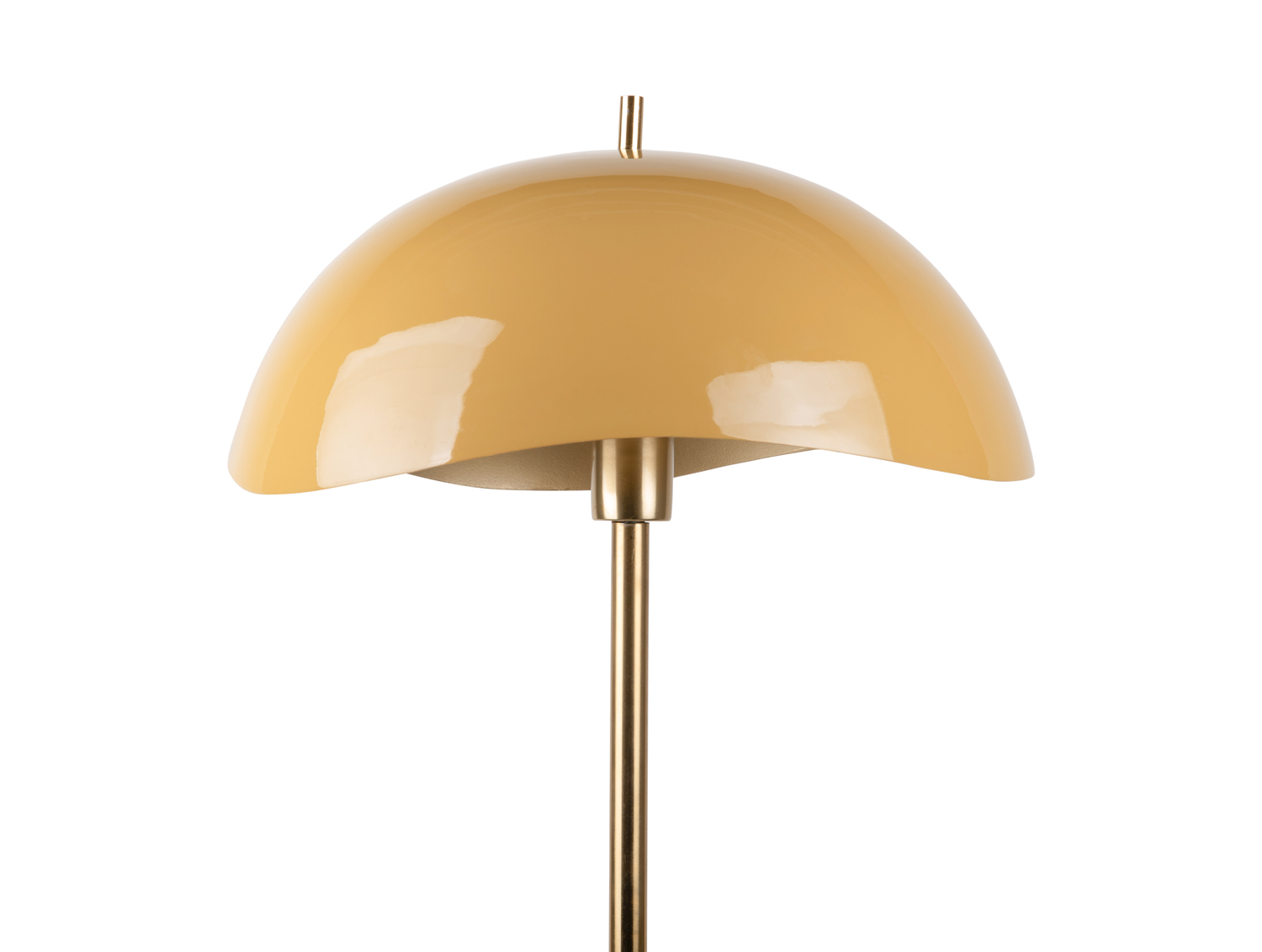 Floor lamp Waved enamel honey yellow