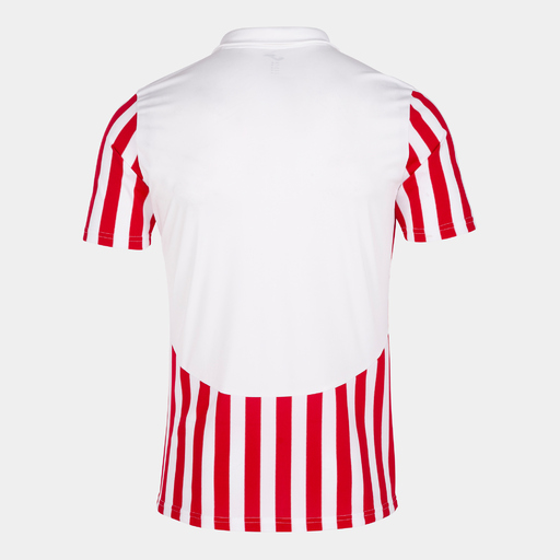 Camiseta Joma Copa II de manga curta branca e vermelha