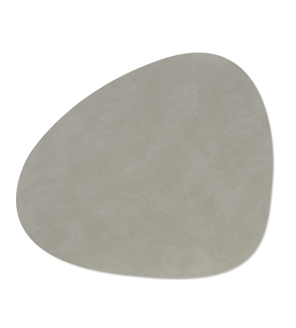 LIND DNA  Nupo dækkeserviet curve, lys grå - 37 x 44 cm.