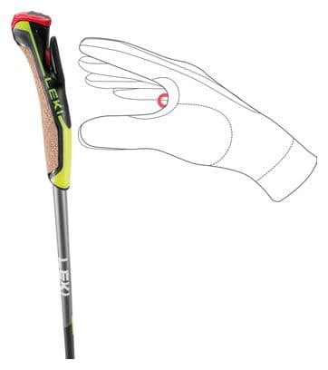 Bâtons de Marche Nordique Unisexe Leki Speed Pacer Lite Bleu/Gris/Jaune
