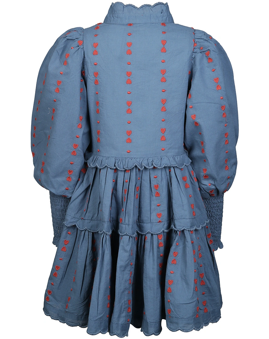 Langarmkleid DELA - PIRI RED HEART in blue