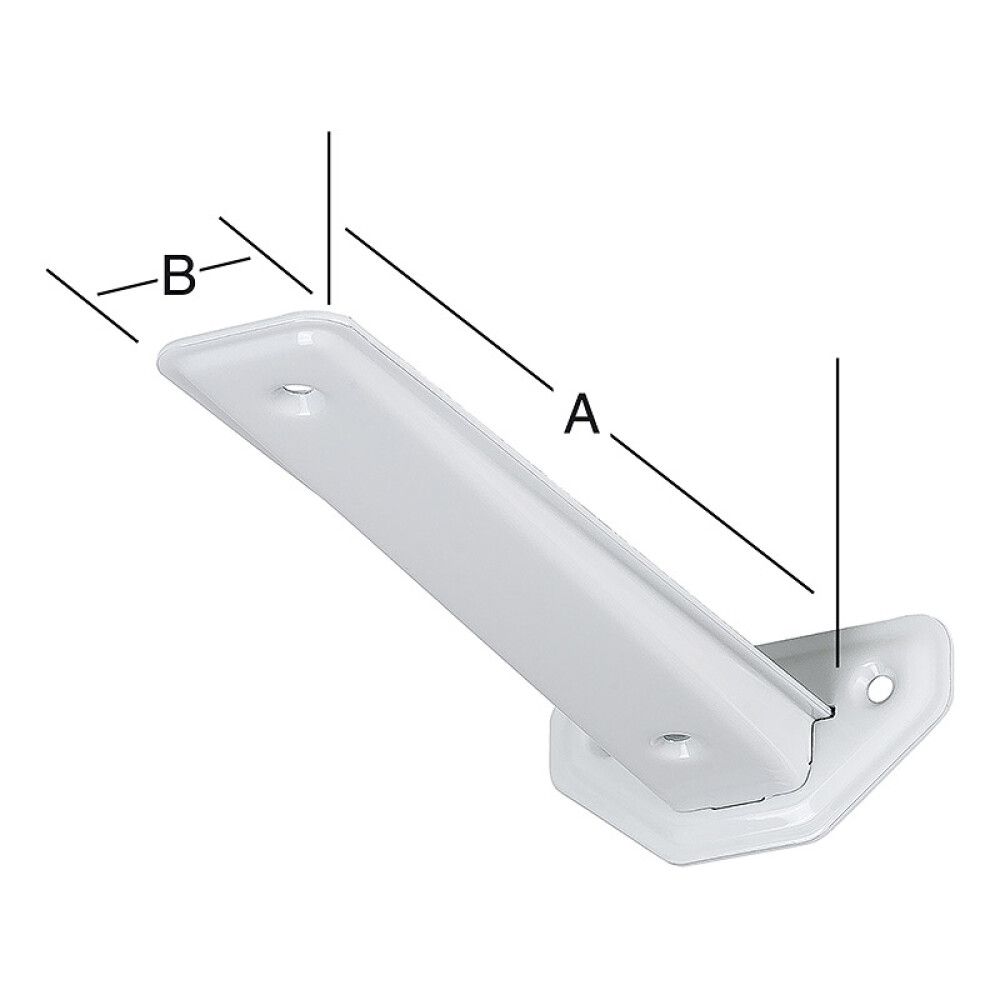 HYLLEKNEKT VORMANN190X38MM GRÅ