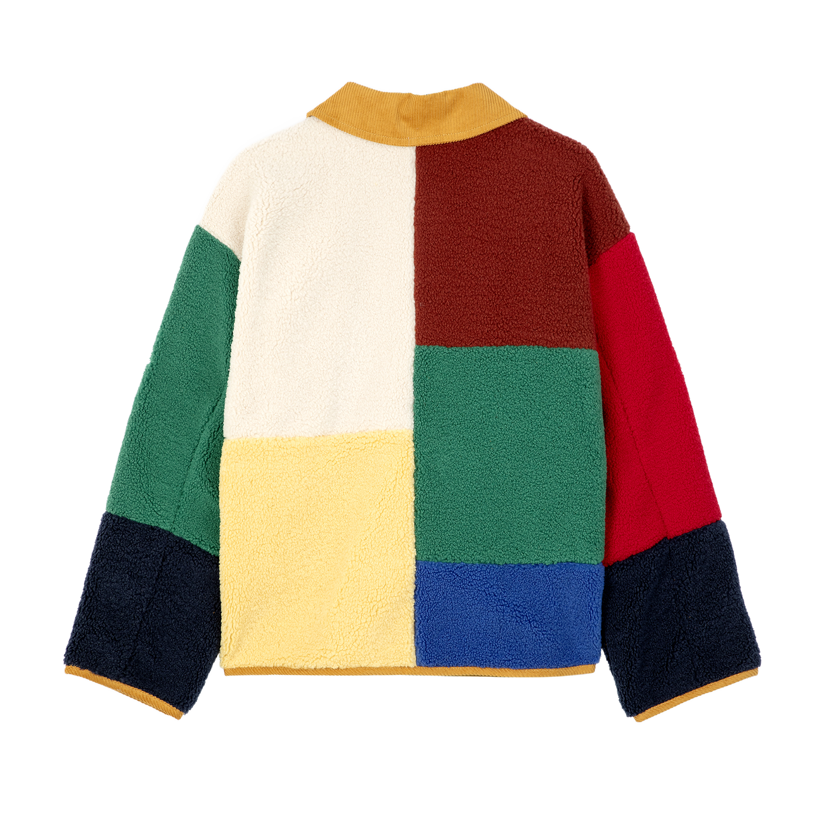Veste col classique en sherpa | Multicolore